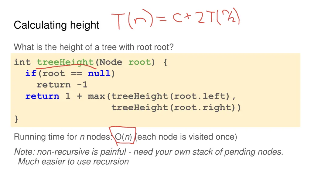 calculating height 1