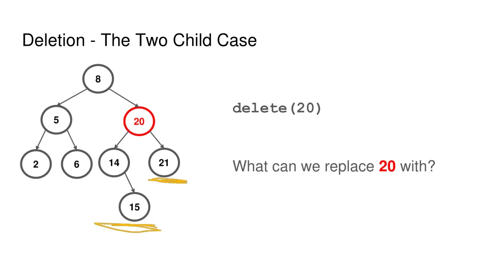 deletion the two child case