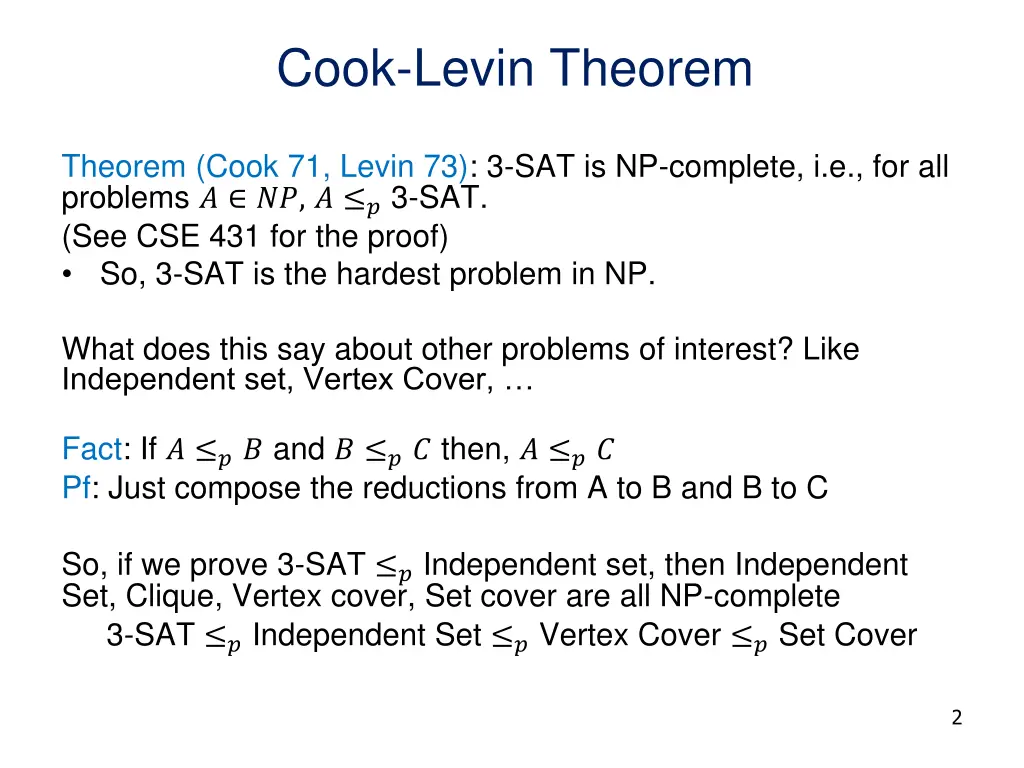 cook levin theorem