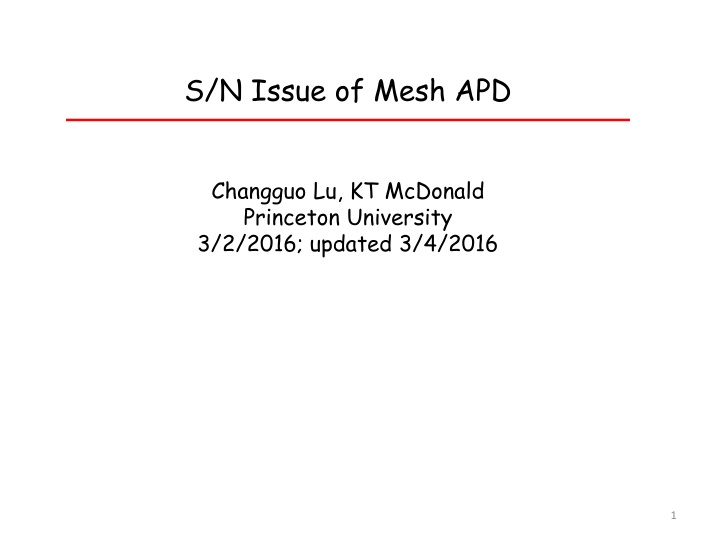 s n issue of mesh apd