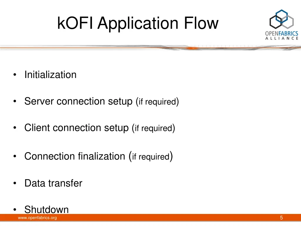 kofi application flow