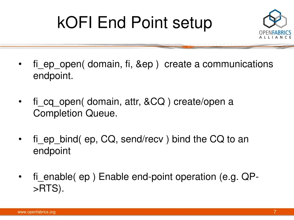 kofi end point setup
