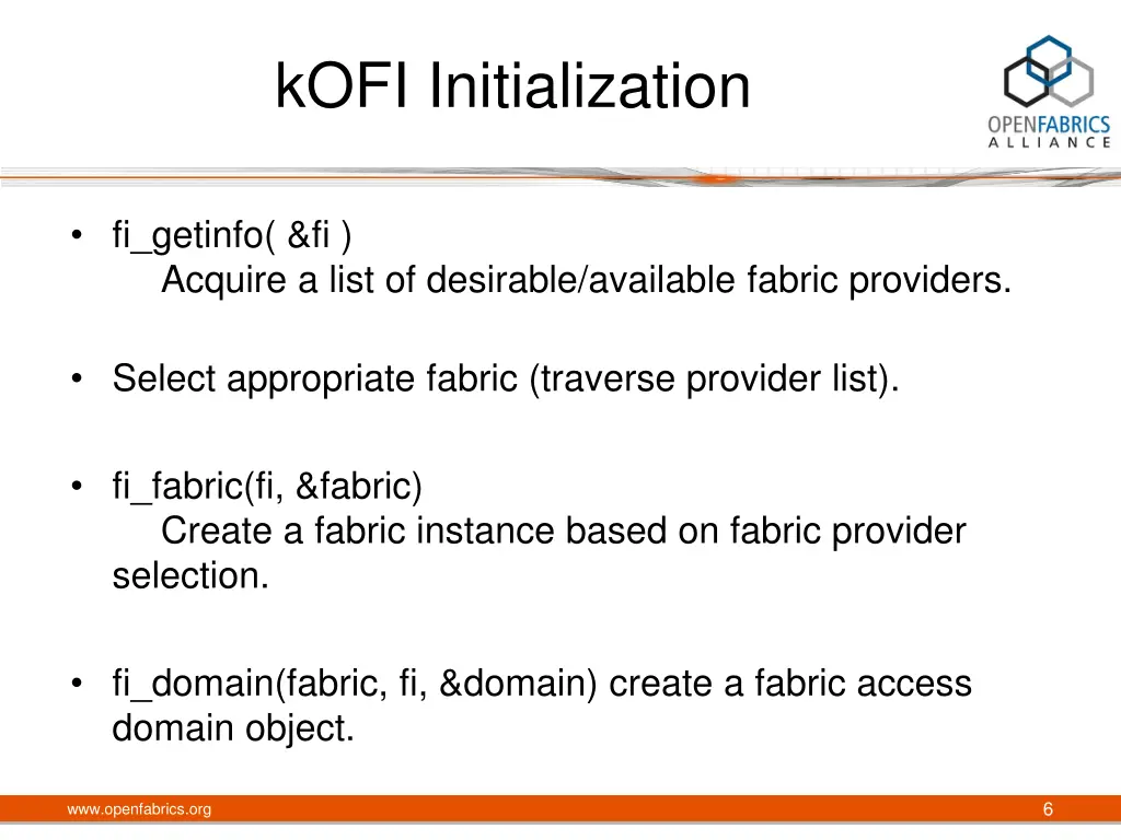 kofi initialization