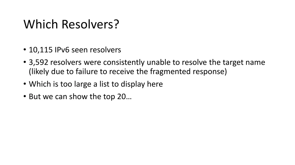 which resolvers