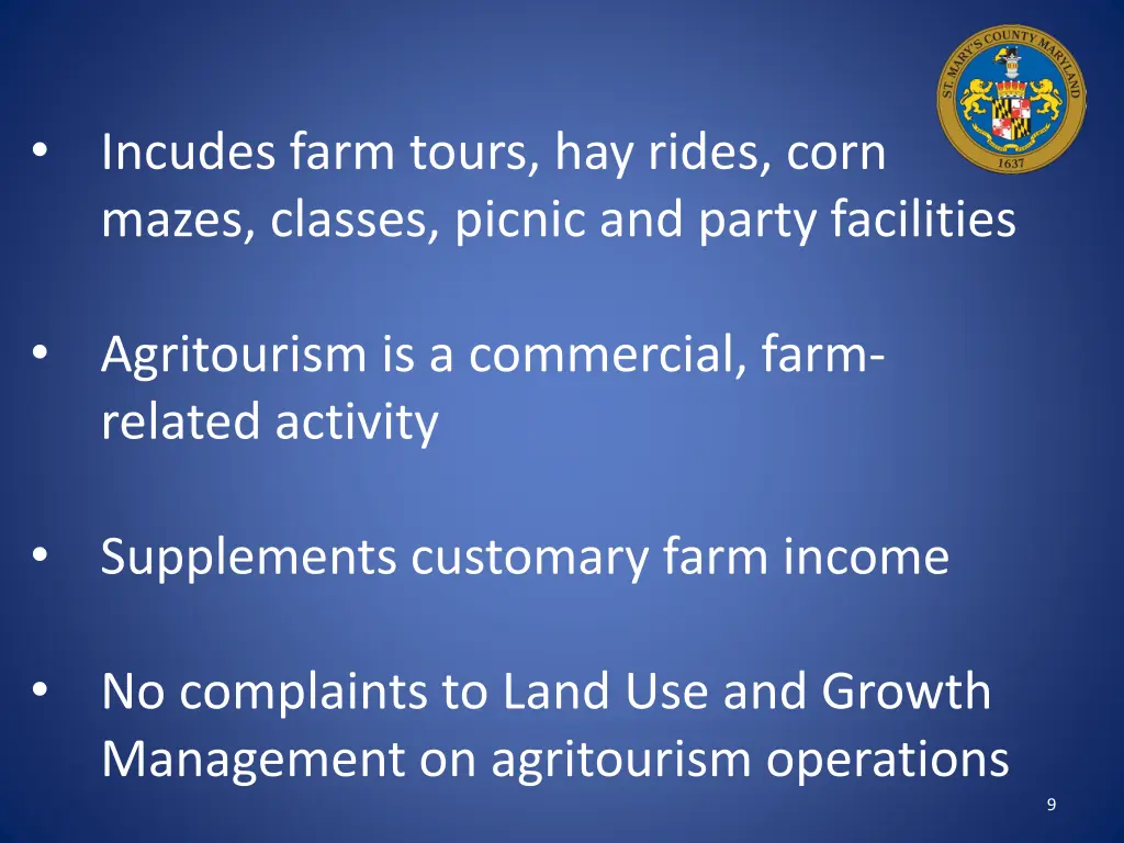 incudes farm tours hay rides corn mazes classes