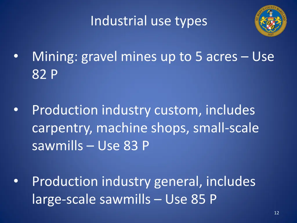 industrial use types