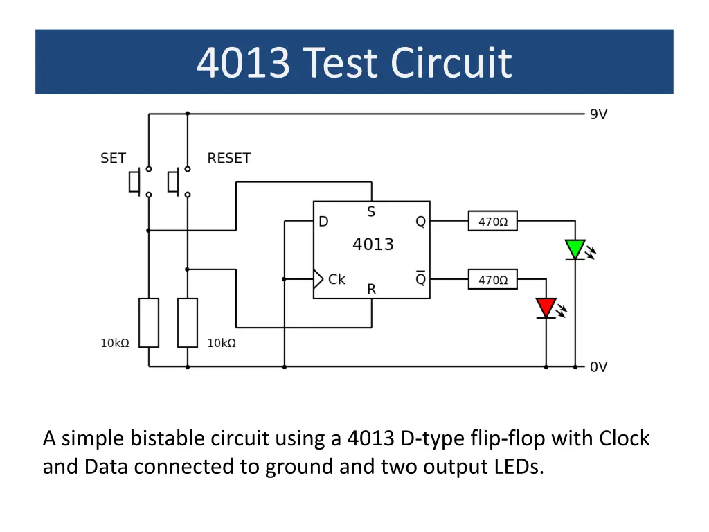 4013 test circuit