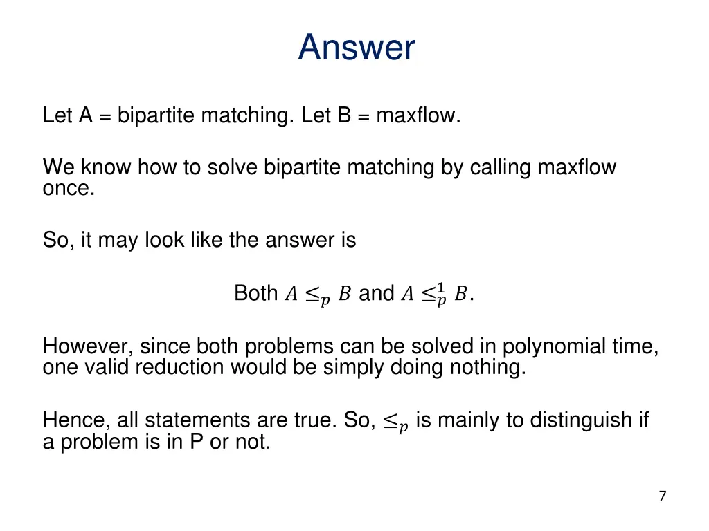 answer