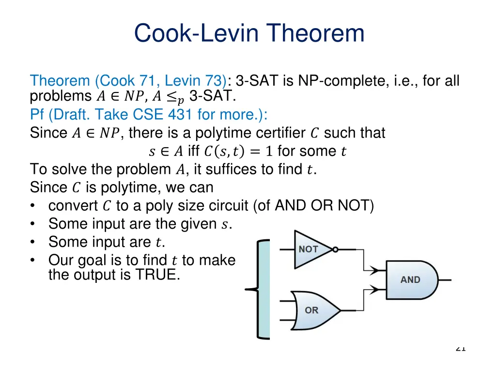 cook levin theorem