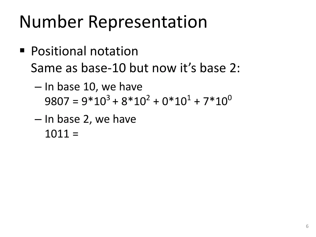number representation