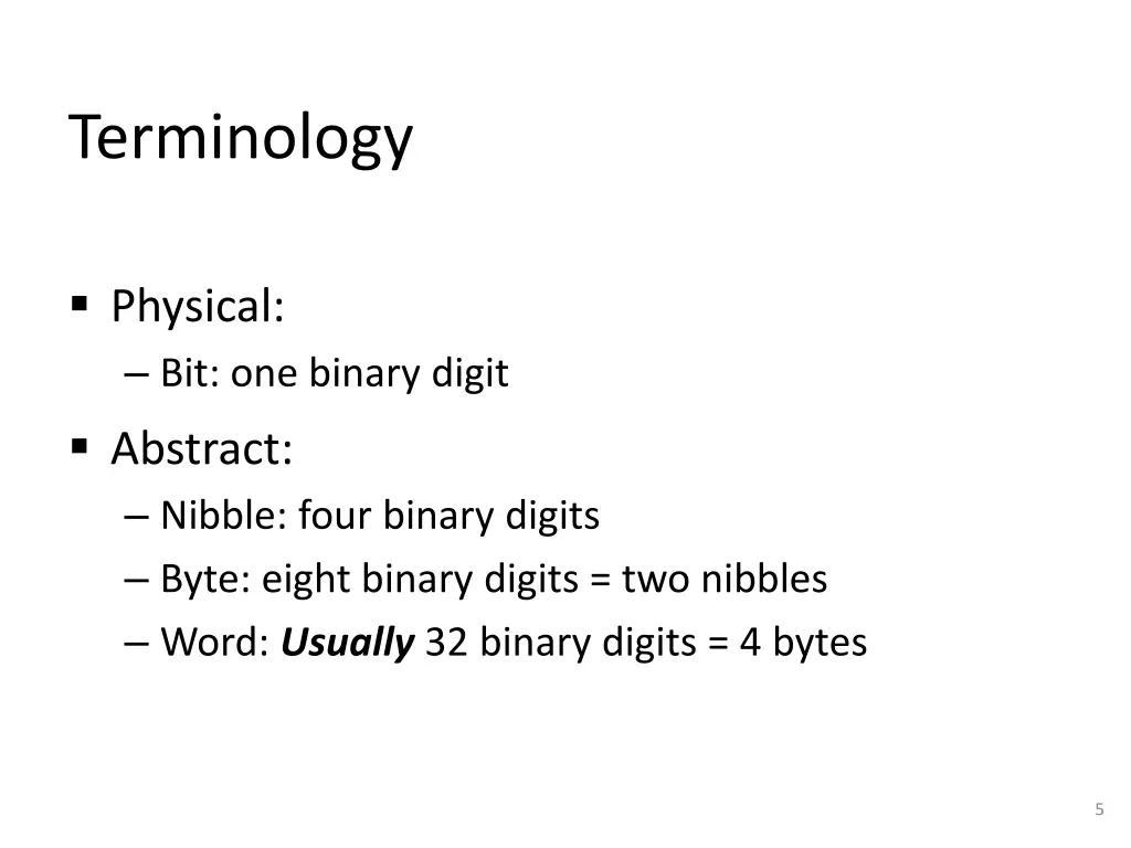 terminology
