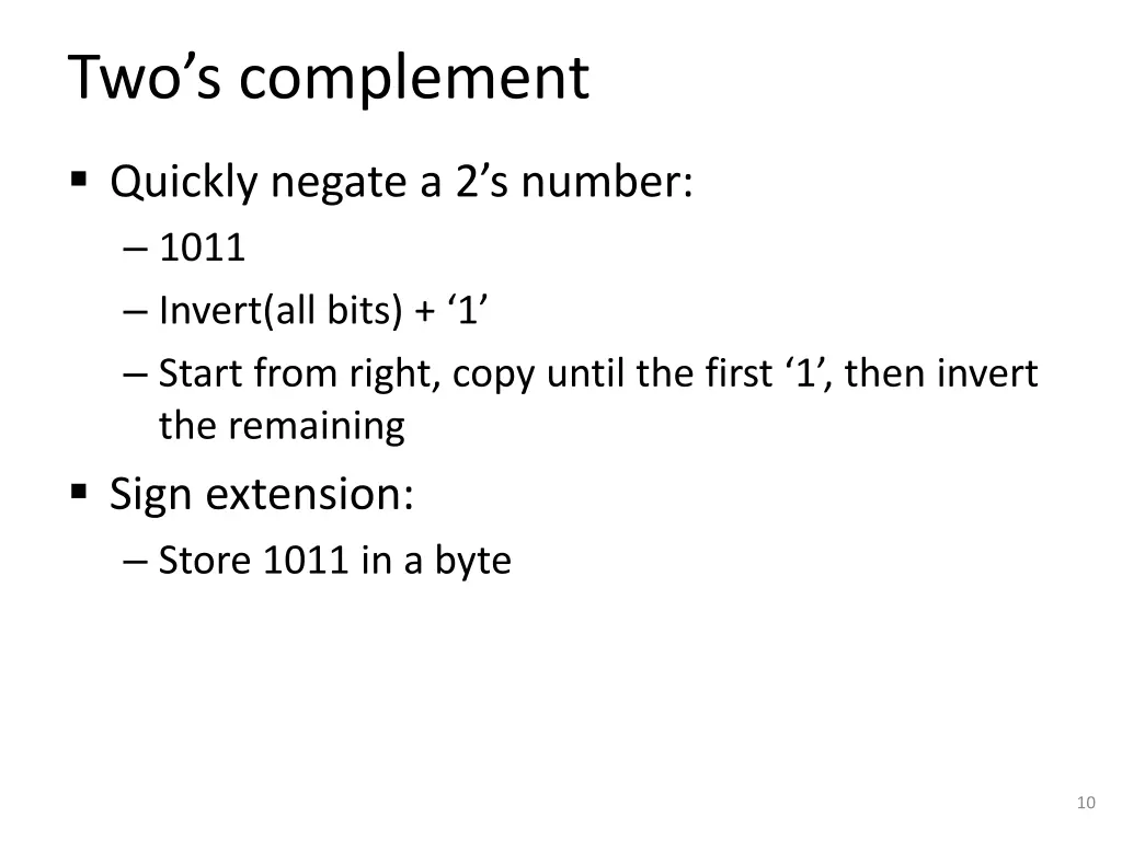 two s complement 2
