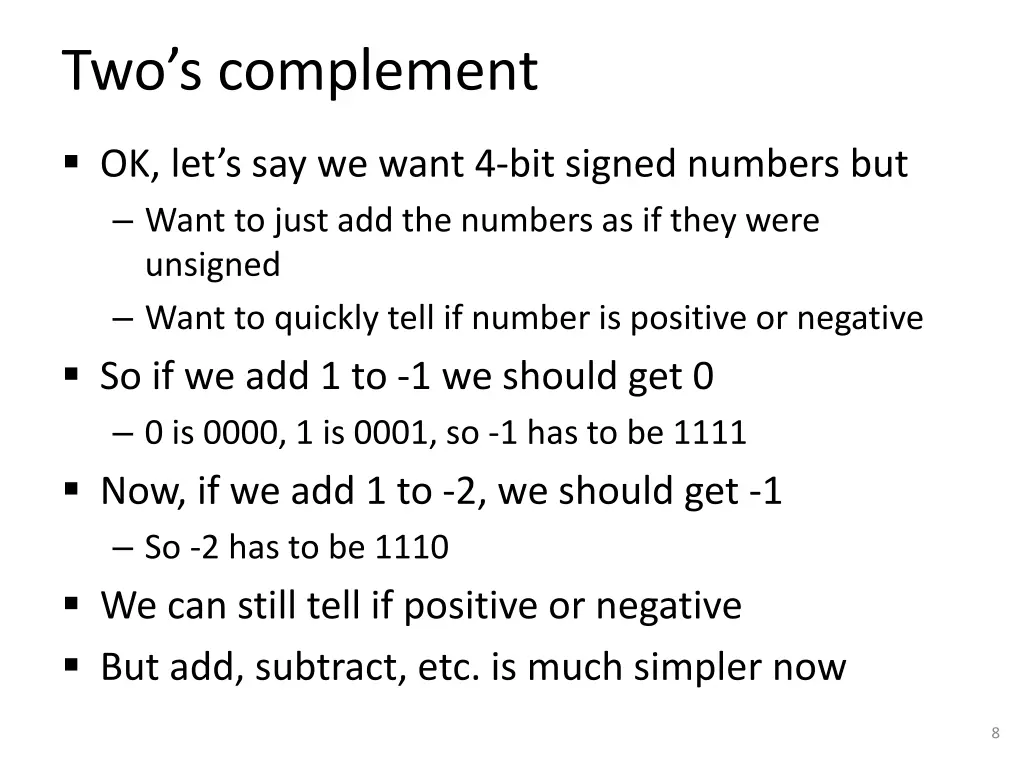 two s complement