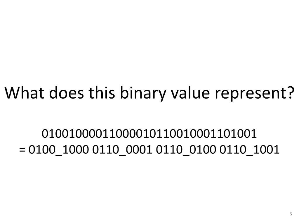 what does this binary value represent