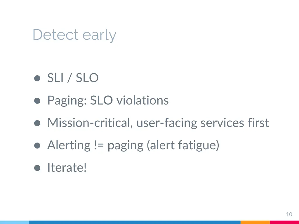 detect early
