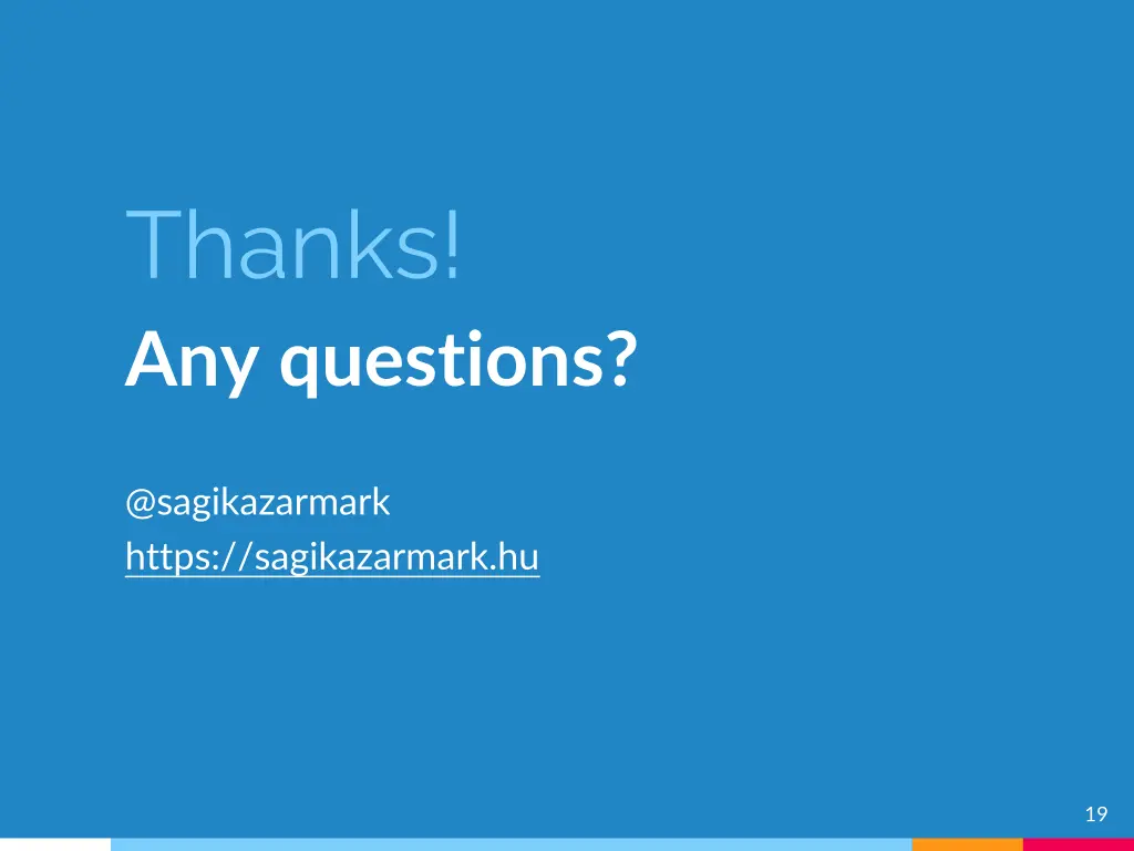 thanks any questions