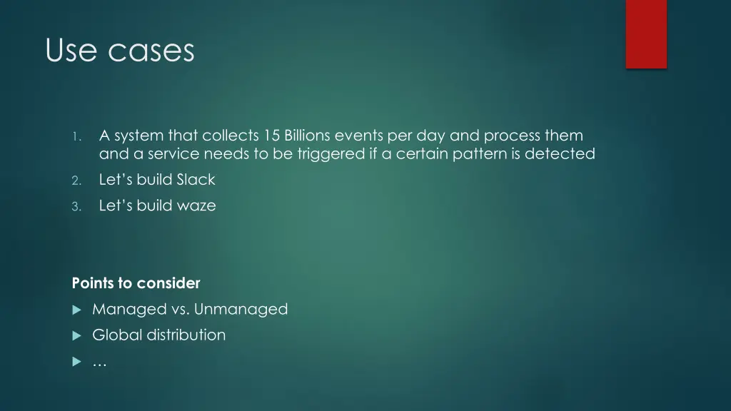use cases
