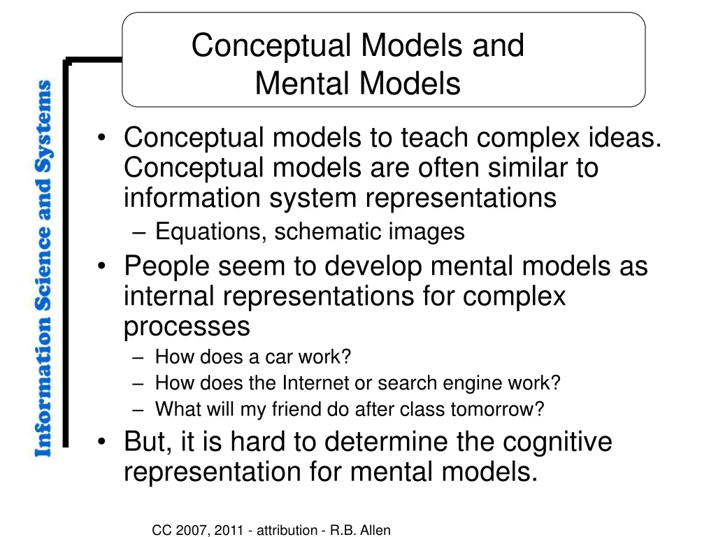 conceptual models and mental models