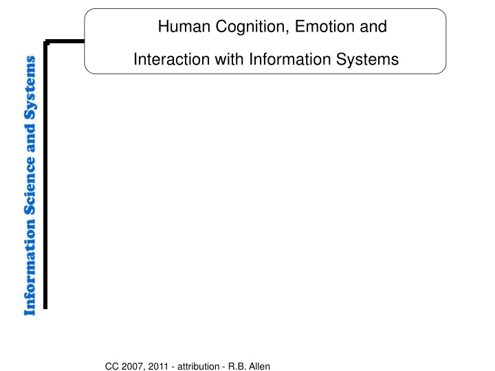 human cognition emotion and