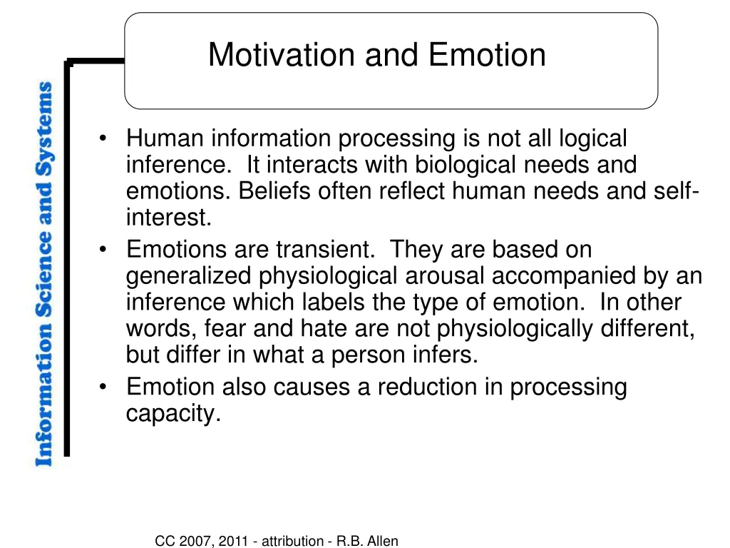 motivation and emotion