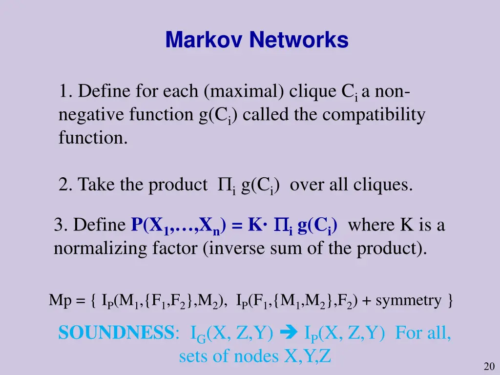 markov networks