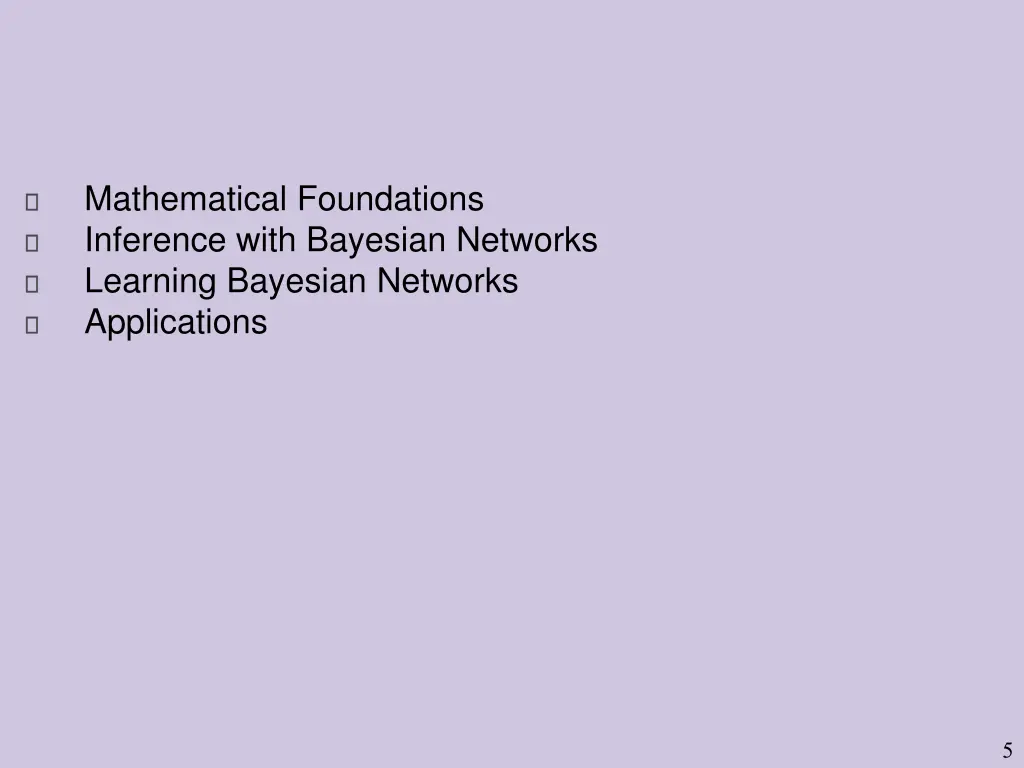 mathematical foundations inference with bayesian