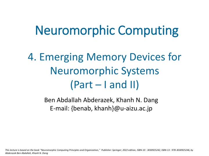 neuromorphic computing neuromorphic computing