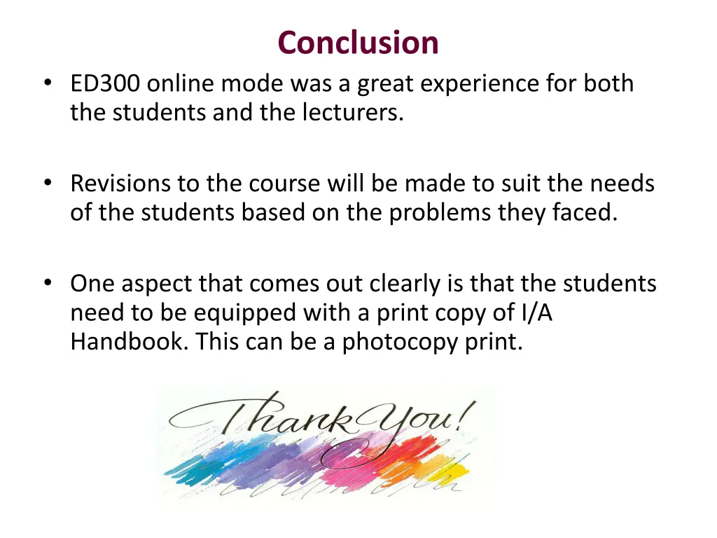 conclusion