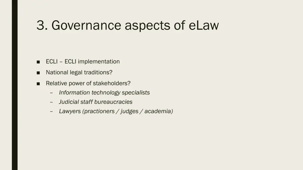 3 governance aspects of elaw