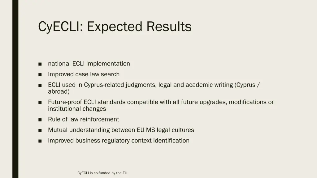 cyecli expected results