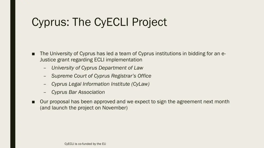 cyprus the cyecli project