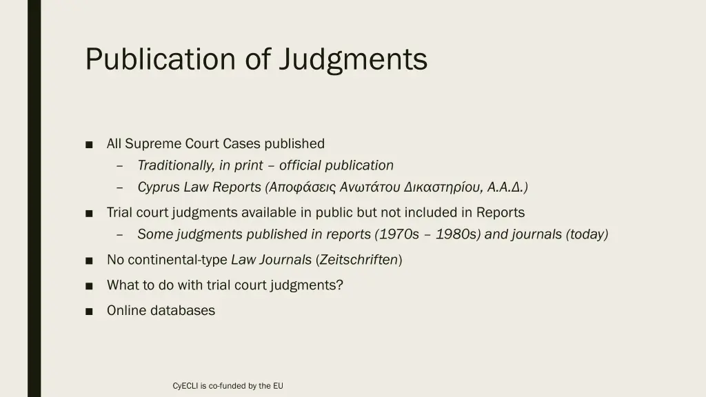 publication of judgments