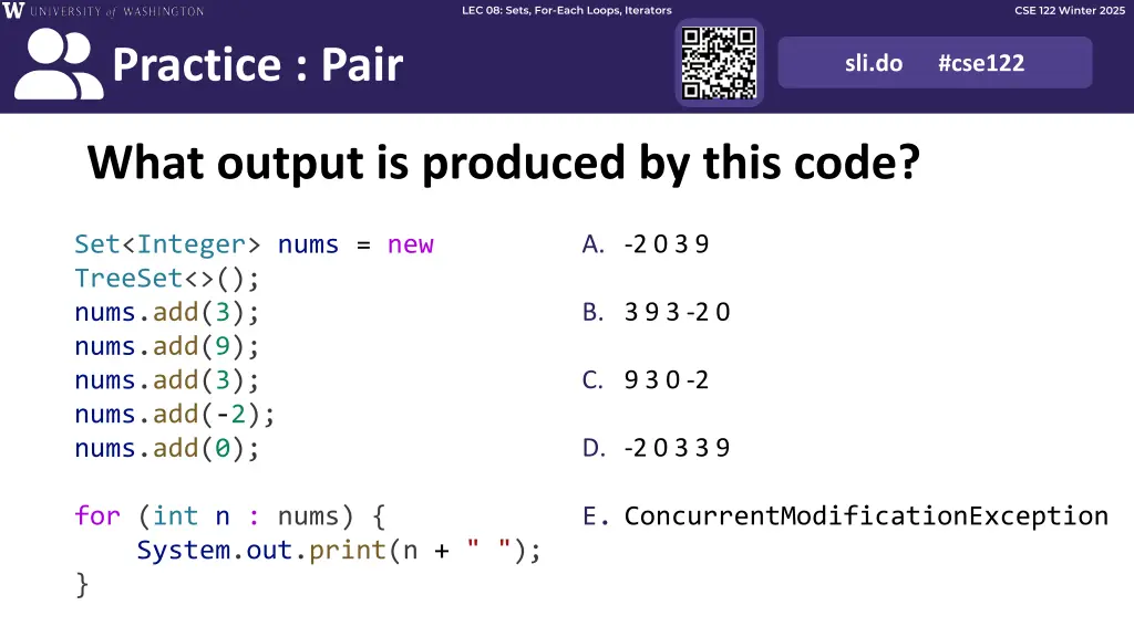 lec 08 sets for each loops iterators 14