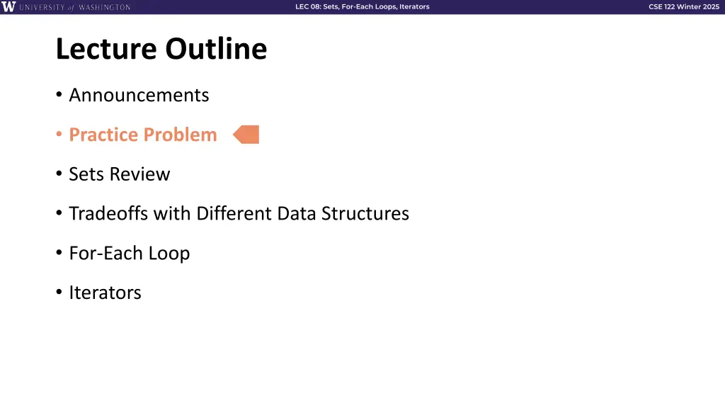 lec 08 sets for each loops iterators 3