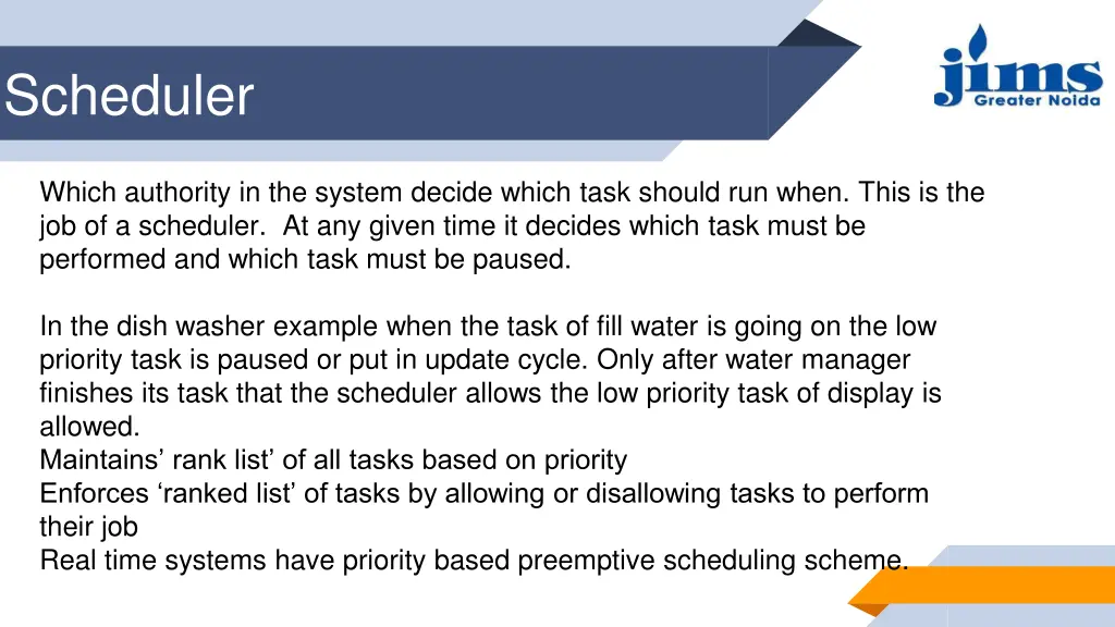 scheduler