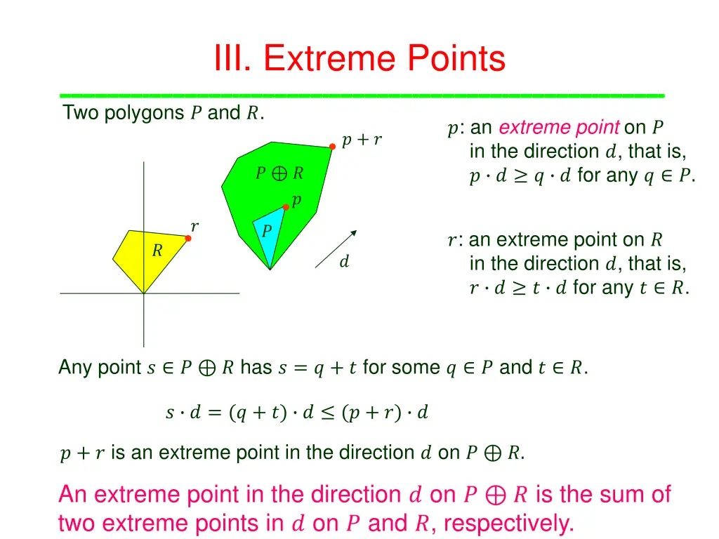 iii extreme points