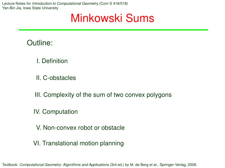 lecture notes for introduction to computational