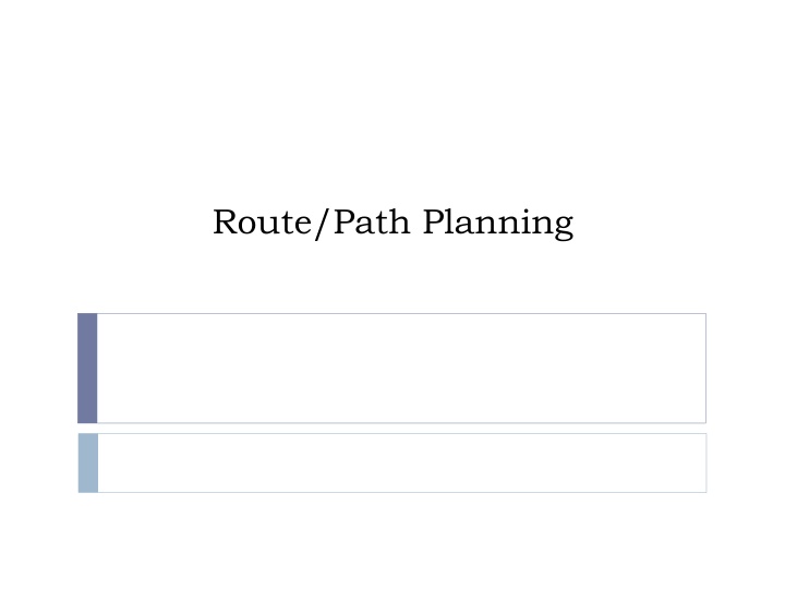 route path planning