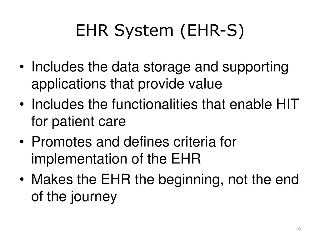 ehr system ehr s