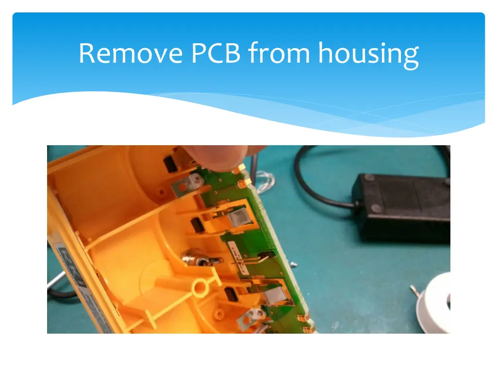 remove pcb from housing