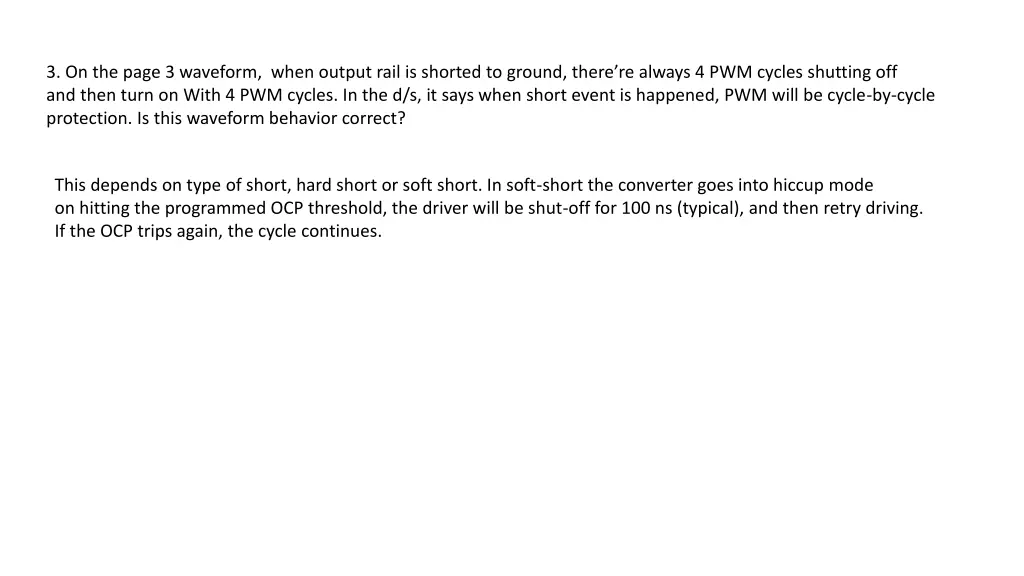 3 on the page 3 waveform when output rail