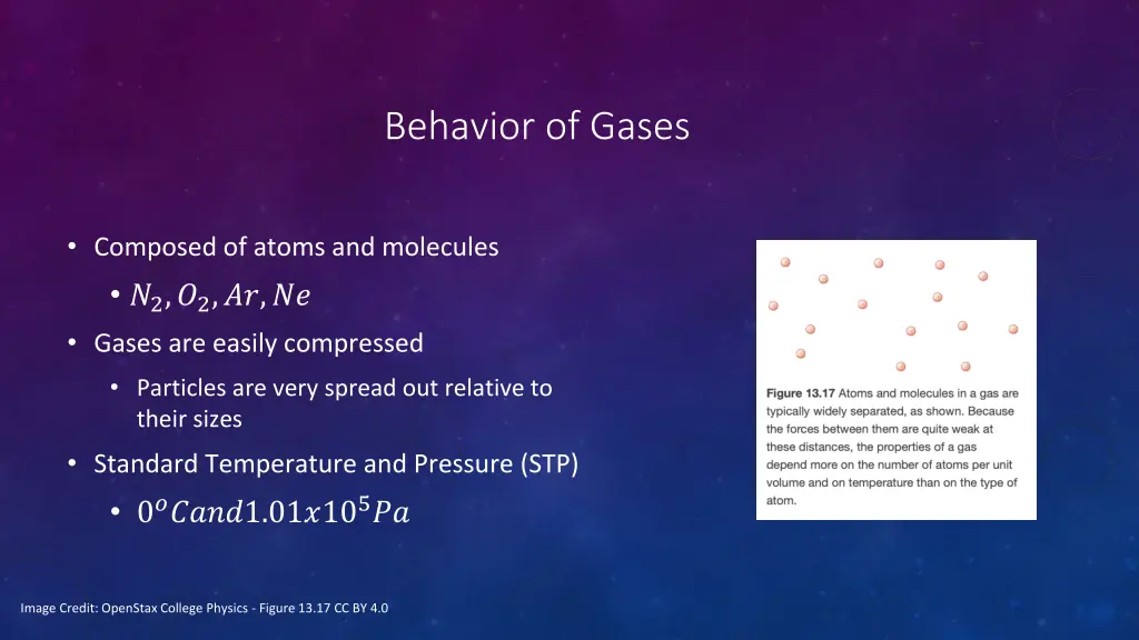 behavior of gases