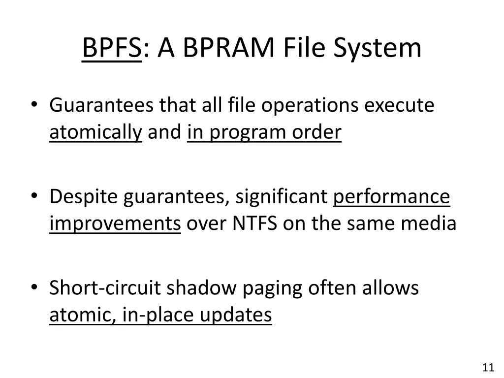 bpfs a bpram file system
