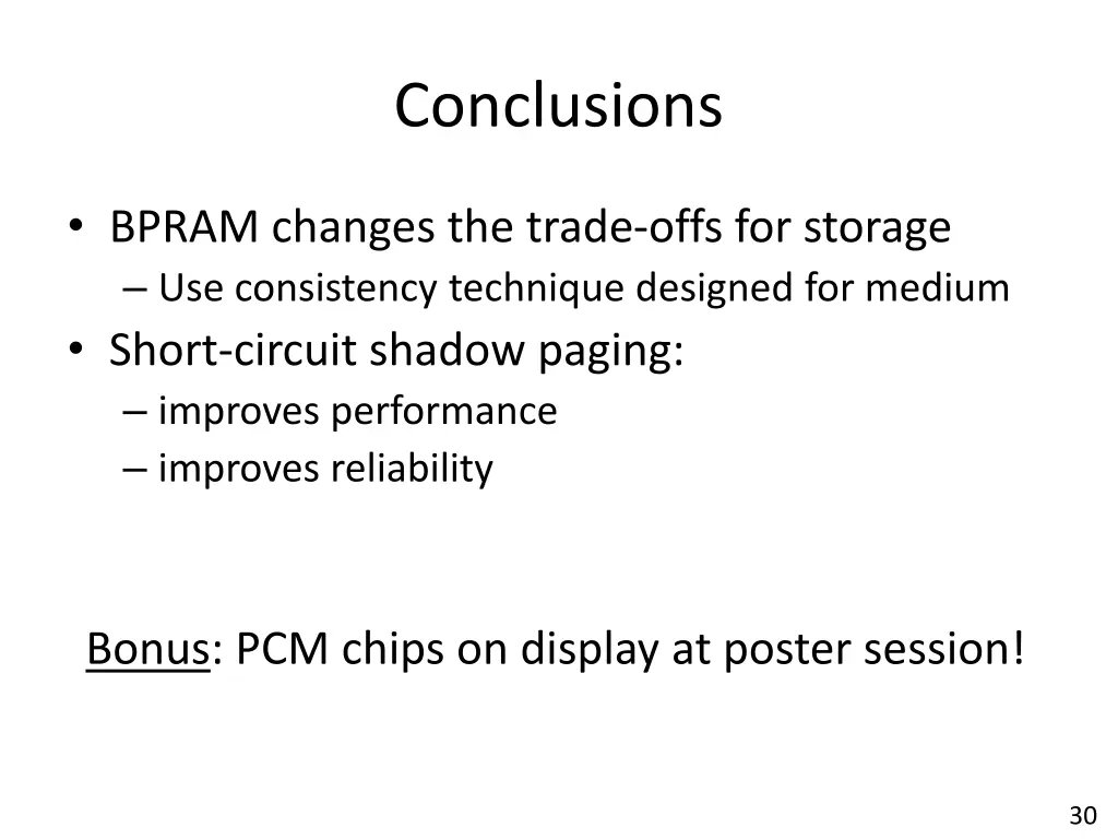 conclusions