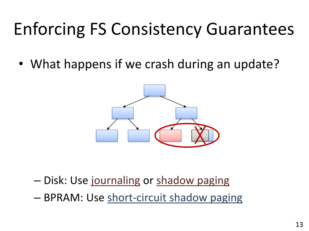 enforcing fs consistency guarantees