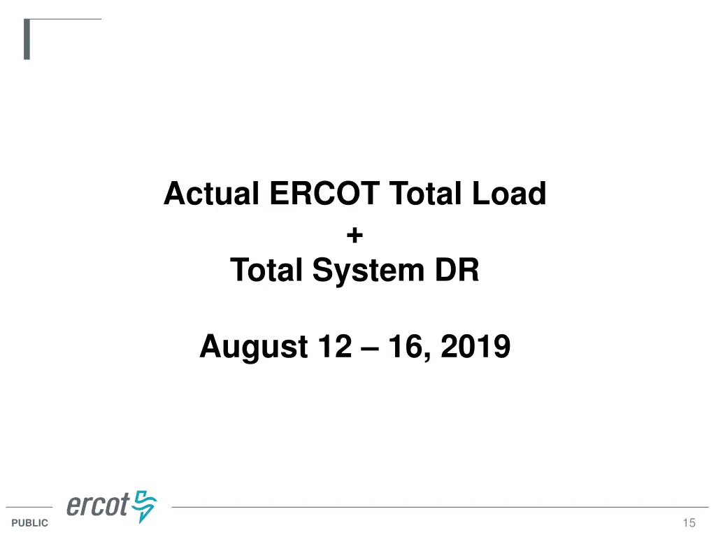 actual ercot total load total system dr