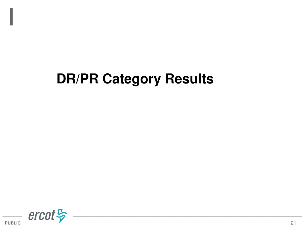 dr pr category results