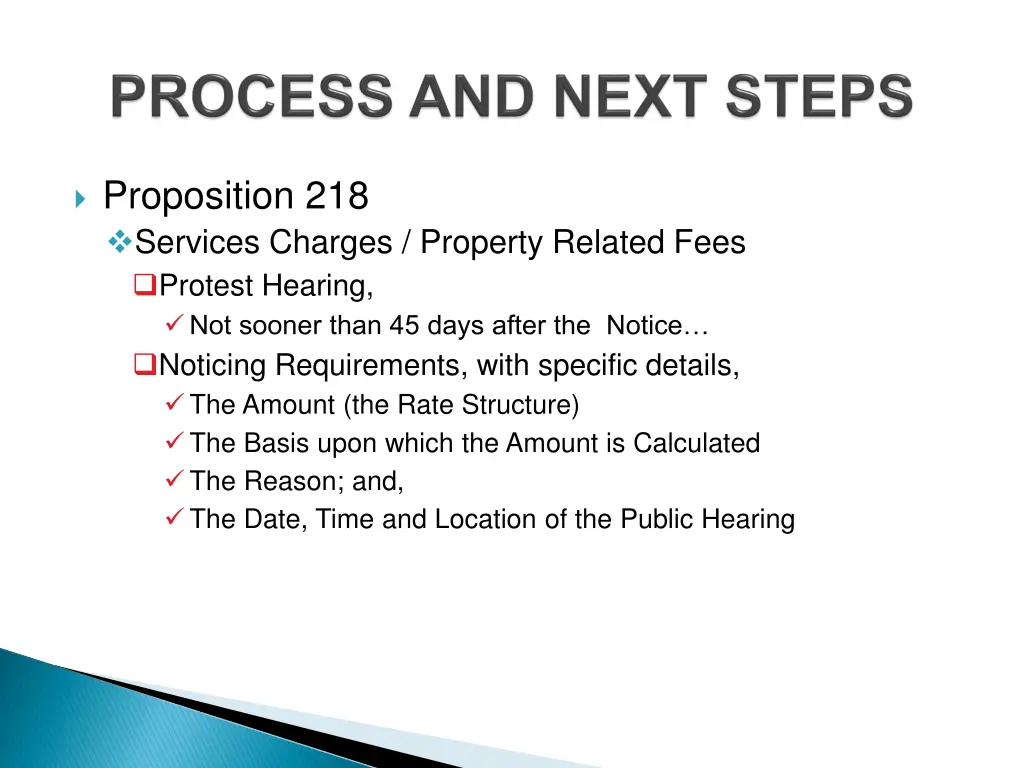proposition 218 services charges property related