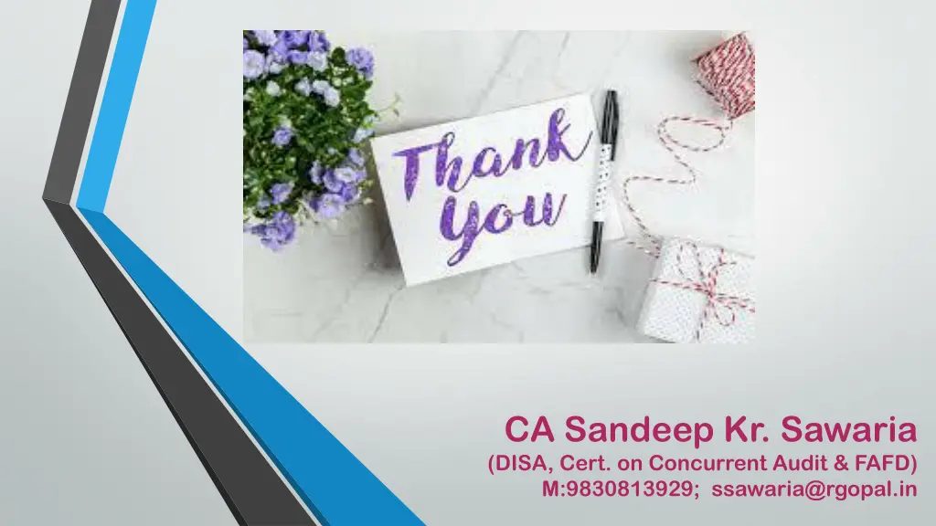 ca sandeep kr sawaria disa cert on concurrent