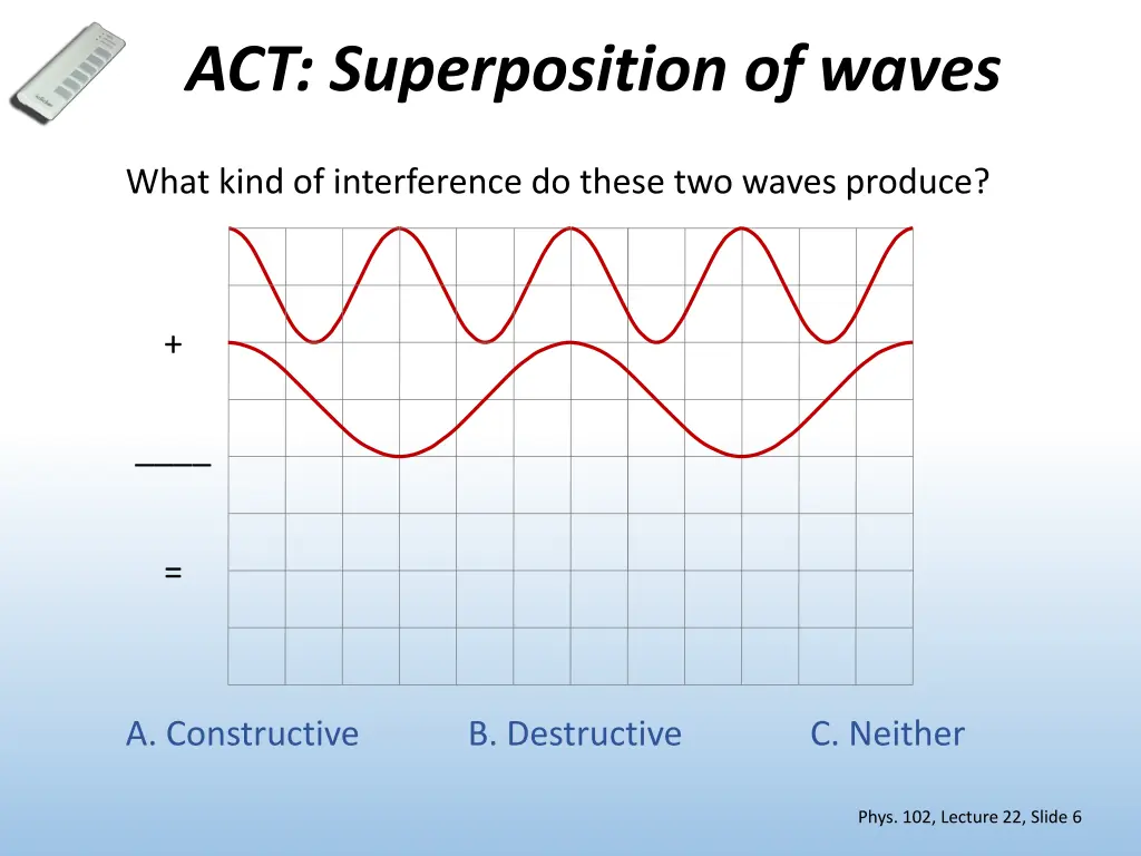 act superposition of waves
